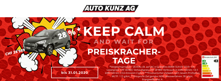 Raus-Verkauf 3 Könige! - Auto Kunz AG 1
