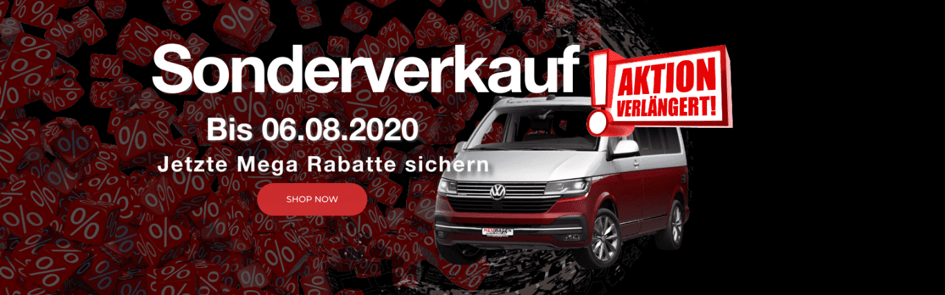 Sonderverkauf verlängert bis 06.08.2020 - Auto Kunz AG
