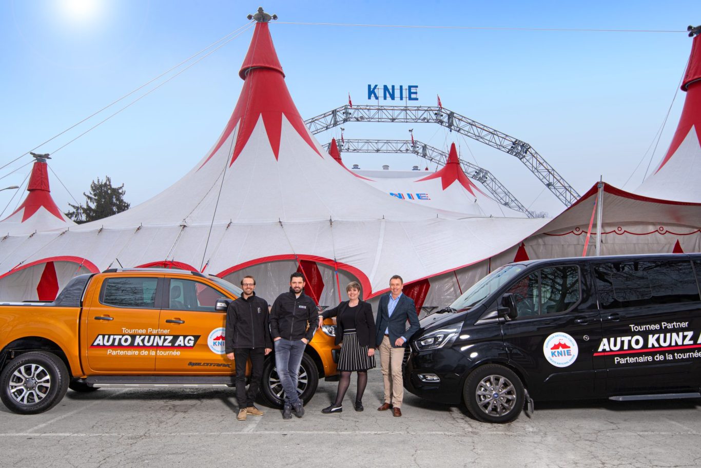 Mit dem National-Circus Knie auf Tournee - Auto Kunz AG mit den schweizweit tiefsten Preisen 1